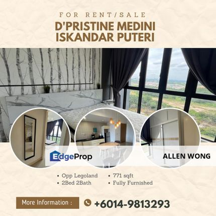 D'Pristine Medini for Sale/Rent, Johor, Nusajaya