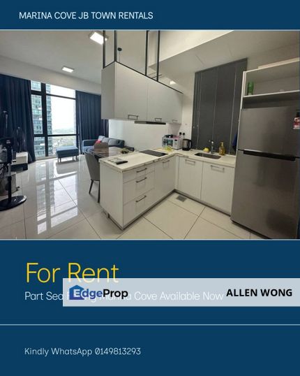 Marina Cove, JB Town (Tower C) Corner unit with Part Sea Facing, Johor, Johor Bahru