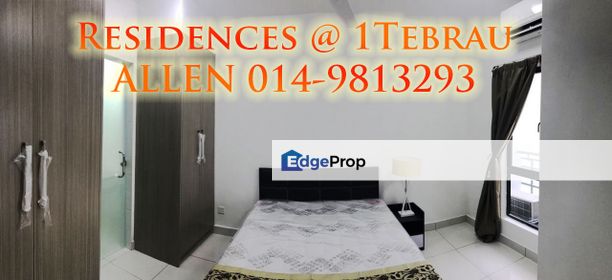 Residences @ 1 Tebrau High Floor & Windy! Fully Furnished, Johor, Johor Bahru