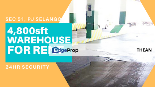 CLEAN ROOM WAREHOUSE RENTAL IN PETALING JAYA IDEAL FOR PHARMACEUTICAL, Selangor, Petaling Jaya