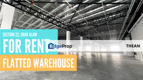WAREHOUSE IN SHAH ALAM 24HR SECURITY LOANDING BAY, Selangor, Shah Alam