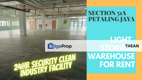 PJ CLEAN INDUSTRY WAREHOUSE FACILITY 24HR SECURITY CARGO LIFT FIRE SAFETY, Selangor, Petaling Jaya