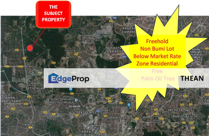 Kapar Freehold Non Bumi Flat Land Zone Residential Kampung Bukit Kapar Below Market Value, Selangor, Kapar 