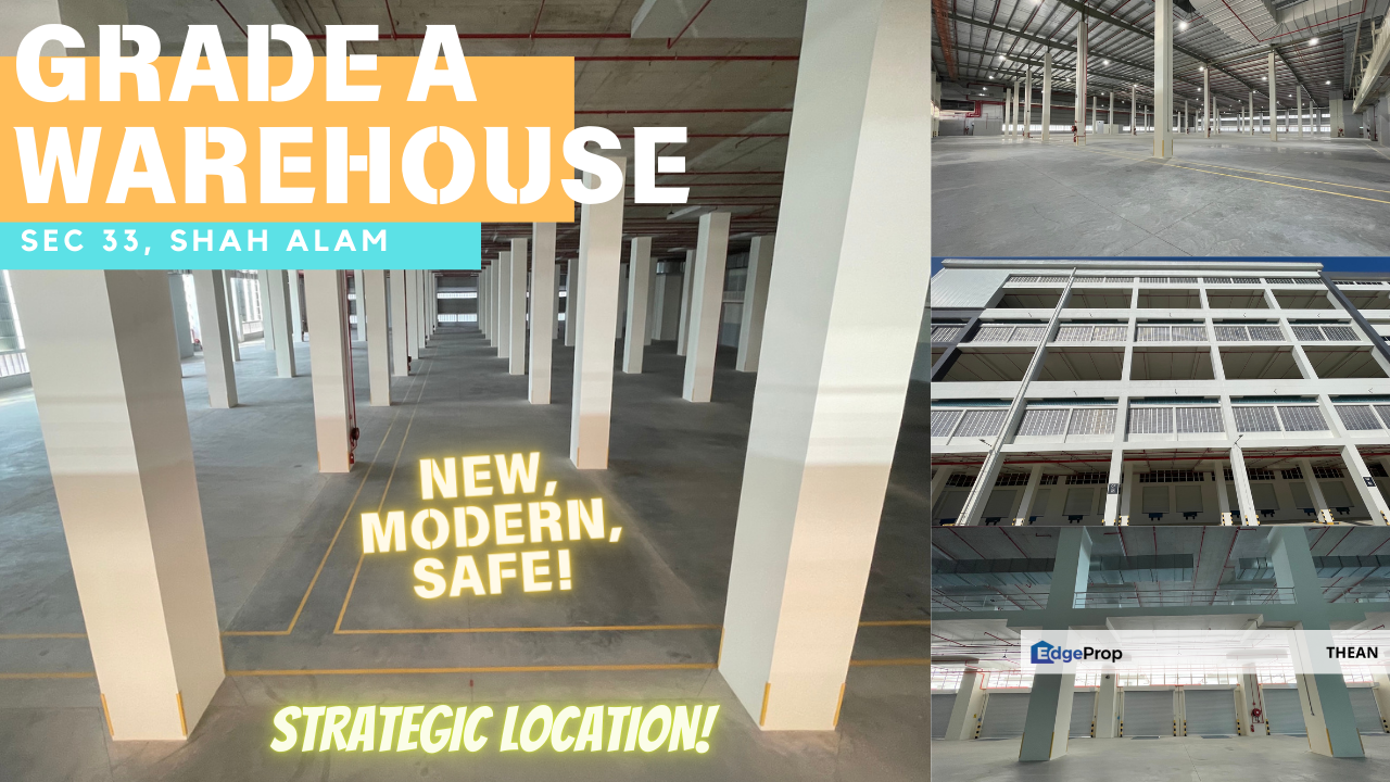 Shah Alam Logistic Hub Warehouse in Seksyen 33 Easy Access to Kesas Highway Kota Kemuning, Selangor, Shah Alam