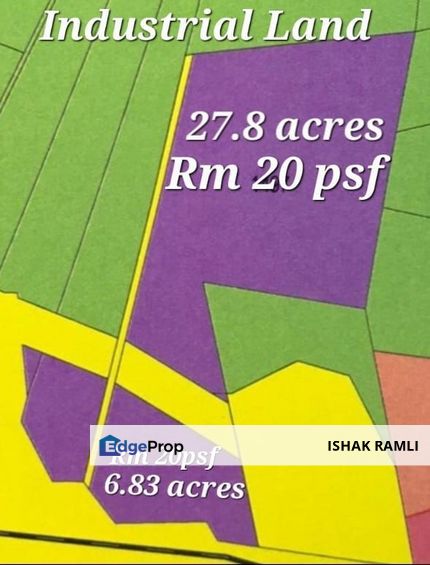 6.8 acres industrial land (converted), Kerling, Hulu Selangor for sale, Selangor, Kerling