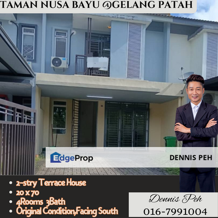 Nusa Bayu 2-stry House For Sale (Unblock View & Facing South), Johor, Nusajaya