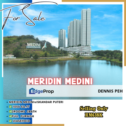 Meridin Medini,Iskandar Puteri 2rooms Full Furnish For Sale(Tenanted), Johor, 