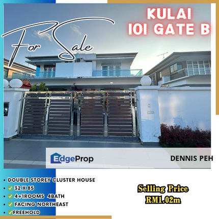 Kulai IOI Gate B 2-stry Cluster Renovated House For Sale (Facing NE), Johor, Kulai