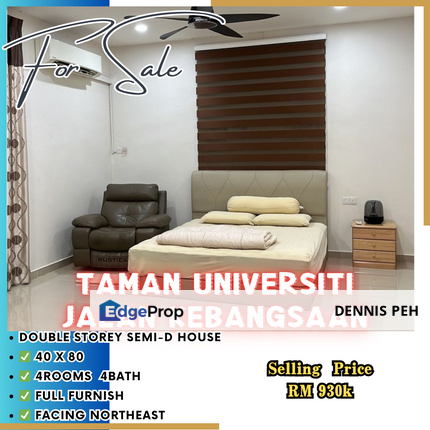 Taman Universiti 2-stry Semi-D Renovated House For Sale (Facing Northeast), Johor, Skudai