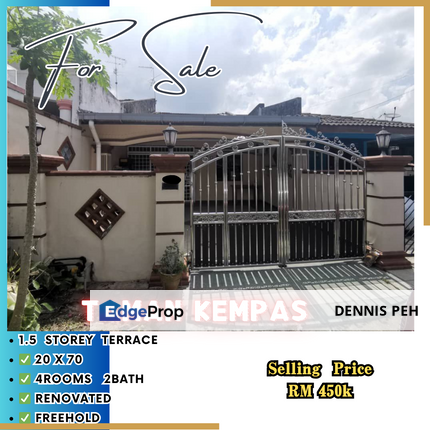 Taman Kempas,Jln Dataran 1.5stry Renovated House For Sale, Johor, Johor Bahru