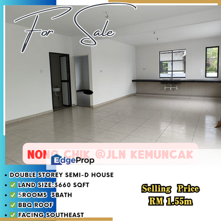 Tmn Nong Chik,Jln Kemuncak 2-stry Semi-D House For Sale (Facing Southeast), Johor, Johor Bahru