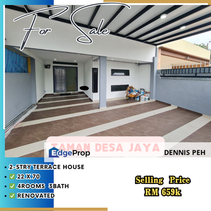 Desa Jaya,Jln Permatang 2-stry Renovated House For Sale, Johor, Johor Bahru