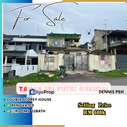 Tmn Sri Putri@Skudai 2-stry Renovated House For Sale, Johor, Skudai