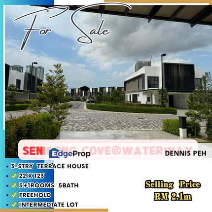 Senibong Cove@ Waterway Residence 3-stry House For Sale, Johor, Masai