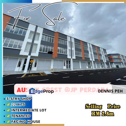 Austin Crest 3-stry Shop For Sale (Tenanted), Johor, Johor Bahru