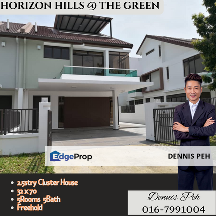 Horizon Hills,The Green 2.5stry Cluster House For Sale, Johor, 