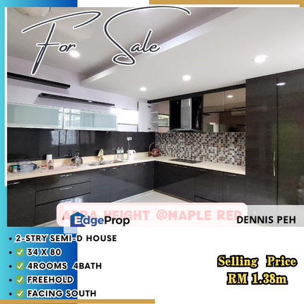 Maple Red @Adda Height 2-stry Semi-D Renovated House For Sale (Facing South), Johor, Johor Bahru