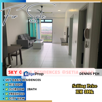 Sky Oasis Residences@Setia Indah 2+1rooms Full Furnish For Sale (City View), Johor, Johor Bahru