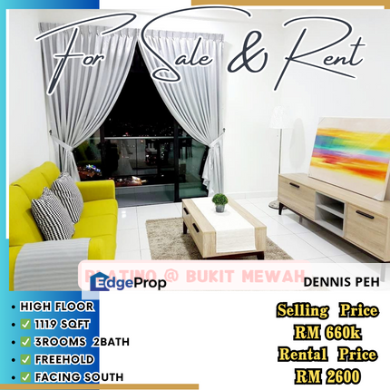 The Platino @Skudai 3rooms Full Furnish For Rent & Sale, Johor, Johor Bahru