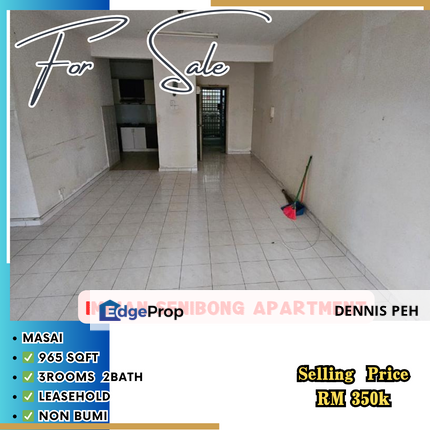 Impian Senibong,Permas Jaya 3rooms House For Sale, Johor, Permas Jaya/Senibong