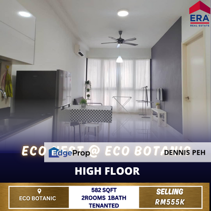 Eco Nest@Eco Botanic 2rooms High Floor For Sale (Tenanted), Johor, Nusajaya