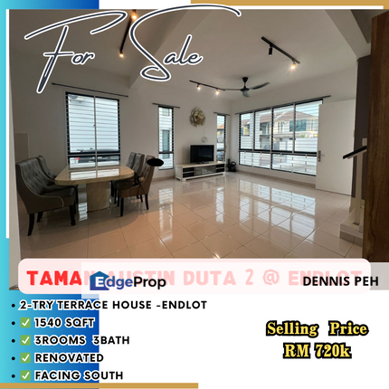 Austin Duta 2 2-stry Renovated House For Sale (Endlot), Johor, Johor Bahru