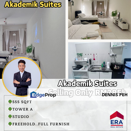 Akademik Suite @Austin Studio Full Furnish For Sale (Tenanted), Johor, Johor Bahru