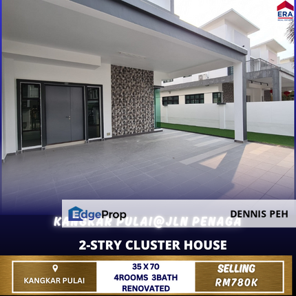 Pulai Hijauan@Kangkar Pulai 2-stry Cluster House For Sale, Johor, Kangkar Pulai