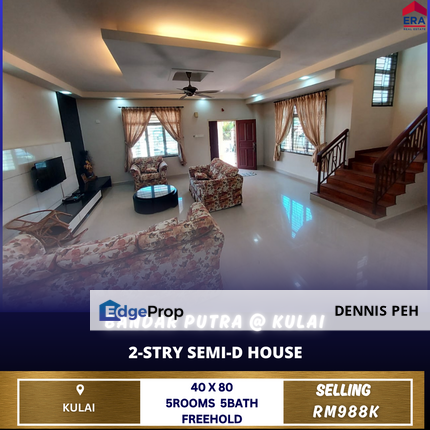 Bandar Putra @Kulai 2-stry Semi-D Renovated House For Sale, Johor, Kulai