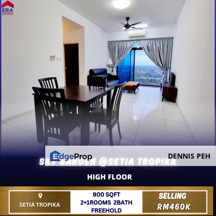 Sky Garden @Setia Tropika 2+1rooms High Floor For Sale, Johor, Setia Tropika