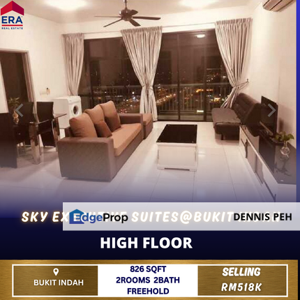 Sky Executive @Bukit Indah 2rooms Full Furnish For Sale , Johor, Johor Bahru