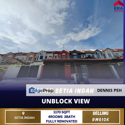 Setia Indah 2-stry Renovated House For Sale(Unblock View), Johor, Johor Bahru