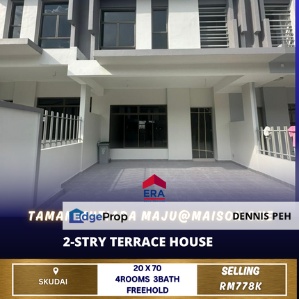 Tmn Mutiara Maju,Skudai 2-stry House For Sale, Johor, Skudai