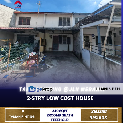 Taman Rinting@ Masai 2-stry Low Cost House For Sale , Johor, Masai