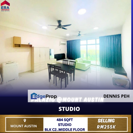 Palazio@Mount Austin Studio Middle Floor For Sale, Johor, Johor Bahru
