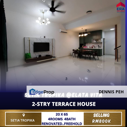 Setia Tropika @Elata Vita 2-stry Renovated House For Sale, Johor, Johor Bahru