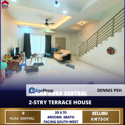 Tmn Nusa Sentral 2-stry House For Sale (Facing Southwest), Johor, Nusajaya