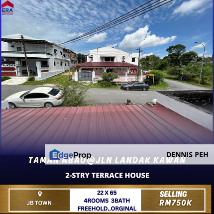 Taman Abad@Jln Landak Kawan 2-stry Terrace House For Sale , Johor, Johor Bahru