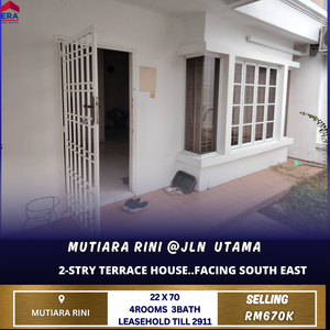 Mutiara Rini @Jln Utama 2-stry Reno House For Sale (Facing South East ...
