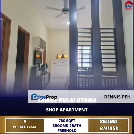 Pulai Utama Shop Apartment 1st Floor Renovated House For Sale, Johor, Skudai