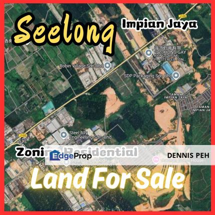Seelong @Impian Jaya 15acres Agriculture Land For Sale (Residential Zoning), Johor, Senai