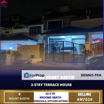 Tmn Mount Austin 2-stry Terrace House For Sale (Kitchen Extend), Johor, Johor Bahru