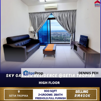 Sky Garden @Setia Tropika 2+1rooms Full Furnish For Rent & Sale, Johor, Setia Tropika