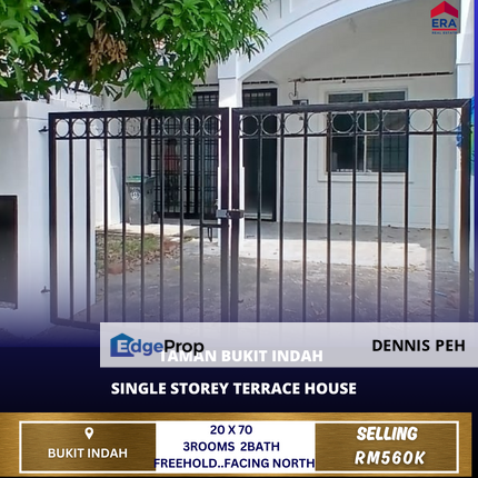 Taman Bukit Indah 1-stry Terrace House For Sale , Johor, Johor Bahru