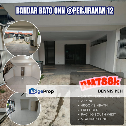 Bandar Dato Onn @Perjiranan 12 2-stry House For Sale (Facing South West), Johor, Johor Bahru