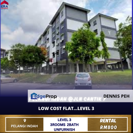 Pelangi Indah @Jln Cantik 3rooms House For Rent (Level 3), Johor, Johor Bahru