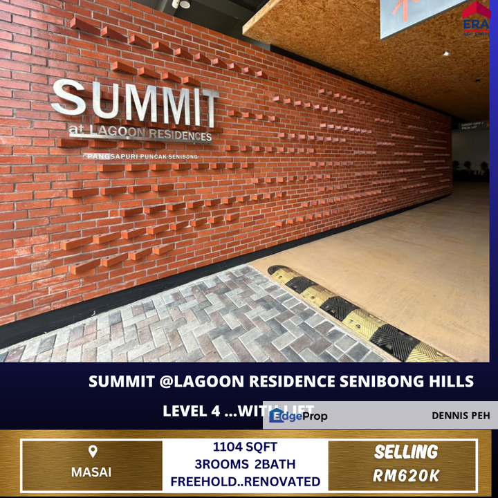 Summit @Lagoon Residences Level 4 Renovated House For Sale, Johor, Pasir Gudang