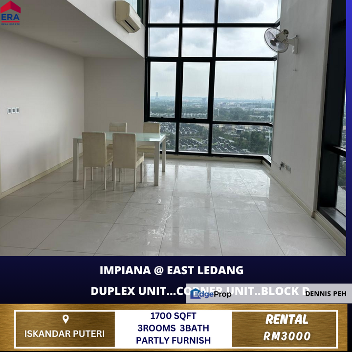 Impiana @East Ledang Corner & Duplex Unit High Floor For Rent, Johor, 