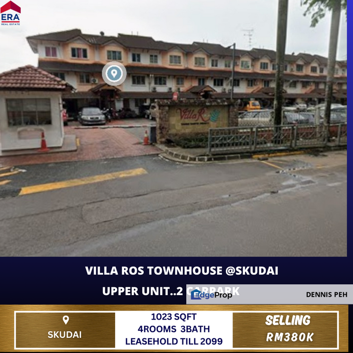Villa Ros Townhouse @Tampoi Indah Upper Unit House For Sale, Johor, Tampoi