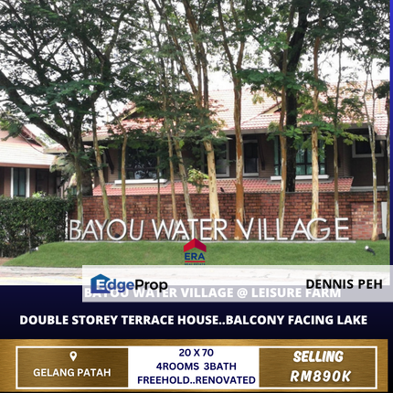 Bayou Water Village @Leisure Farm 2-stry Renovated House For Sale , Johor, Gelang Patah